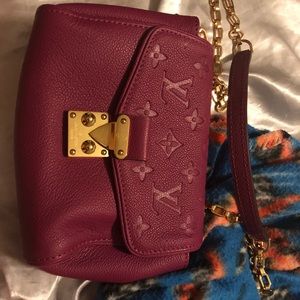 Monogram magenta crossbody
